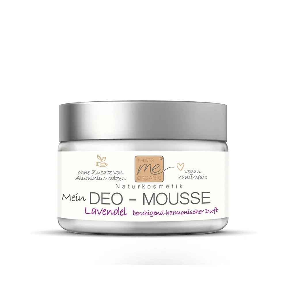 BIO-Deo-Mousse Lavendel & Lemongrass – Naturkosmetik Deo ohne Aluminium | 50 ml