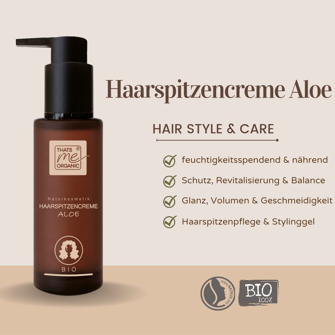 ORGANIC hair tip cream Aloe 24/7 hair setting, care &amp; styling gel 100ml