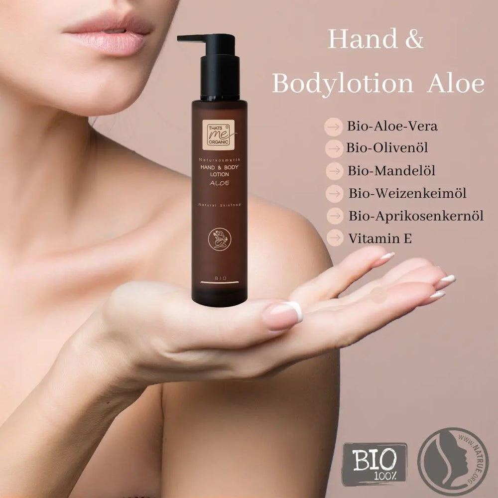 BIO Hand & Body Lotion Aloe – Leichte Bio-Pflege ohne Fettfilm