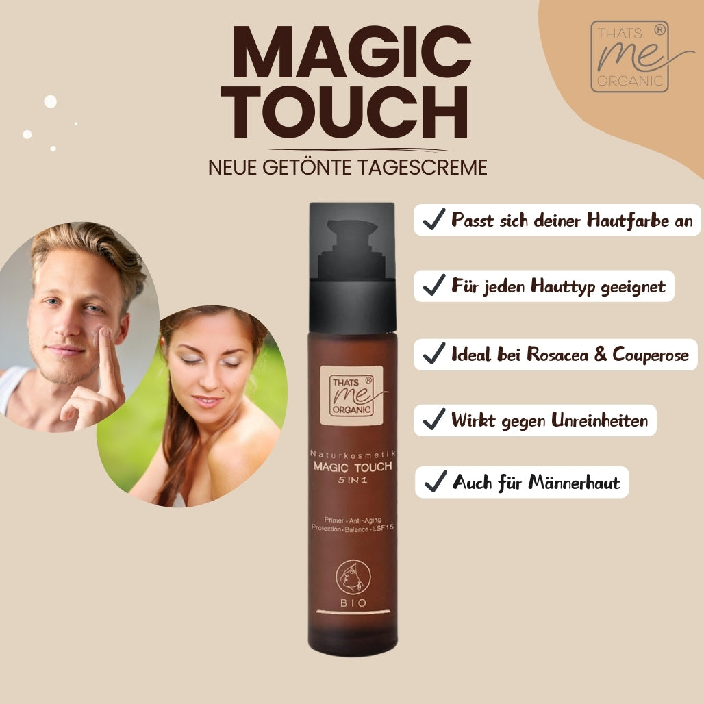 Magic-Touch getönte BIO-Tagescreme Slow Aging 50ml im Glas vegan Bio-Naturkosmetik