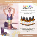 Chakra Aromatherapie Aura-, Raumduft-, Yoga- &  Meditationsspray Set in Geschenkbox + Chakra-Edelstein-Armband – für energetische Balance