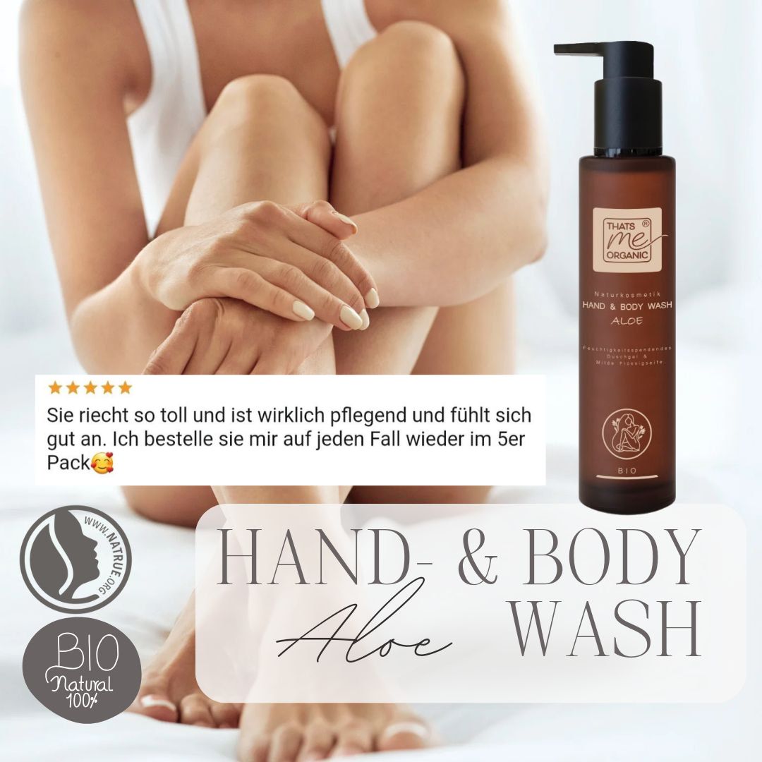 ORGANIC Hand &amp; Body Wash Aloe 200ml natural cosmetics