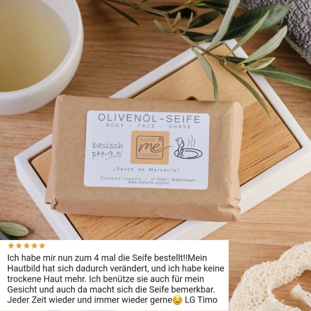 Olive oil soap "Savon de Marseille traditional" pH 9.5 100g