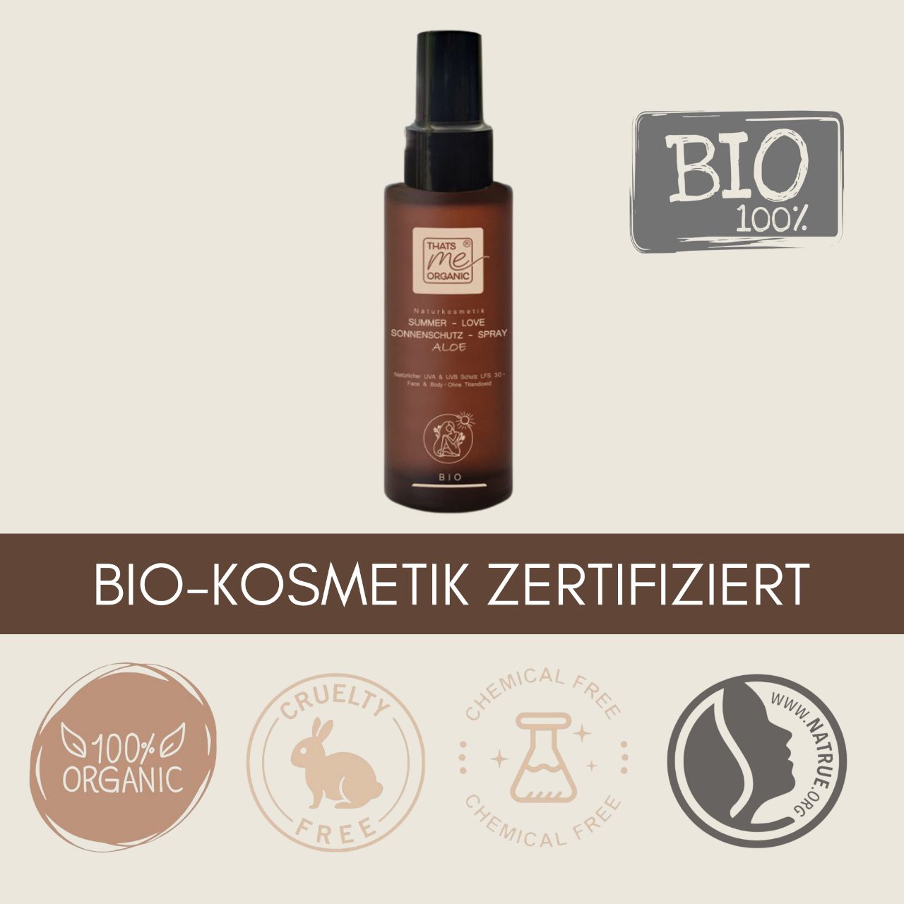 BIO-Sonnenschutz-Spray SUMMER-LOVE Aloe 100ml Naturkosmetik