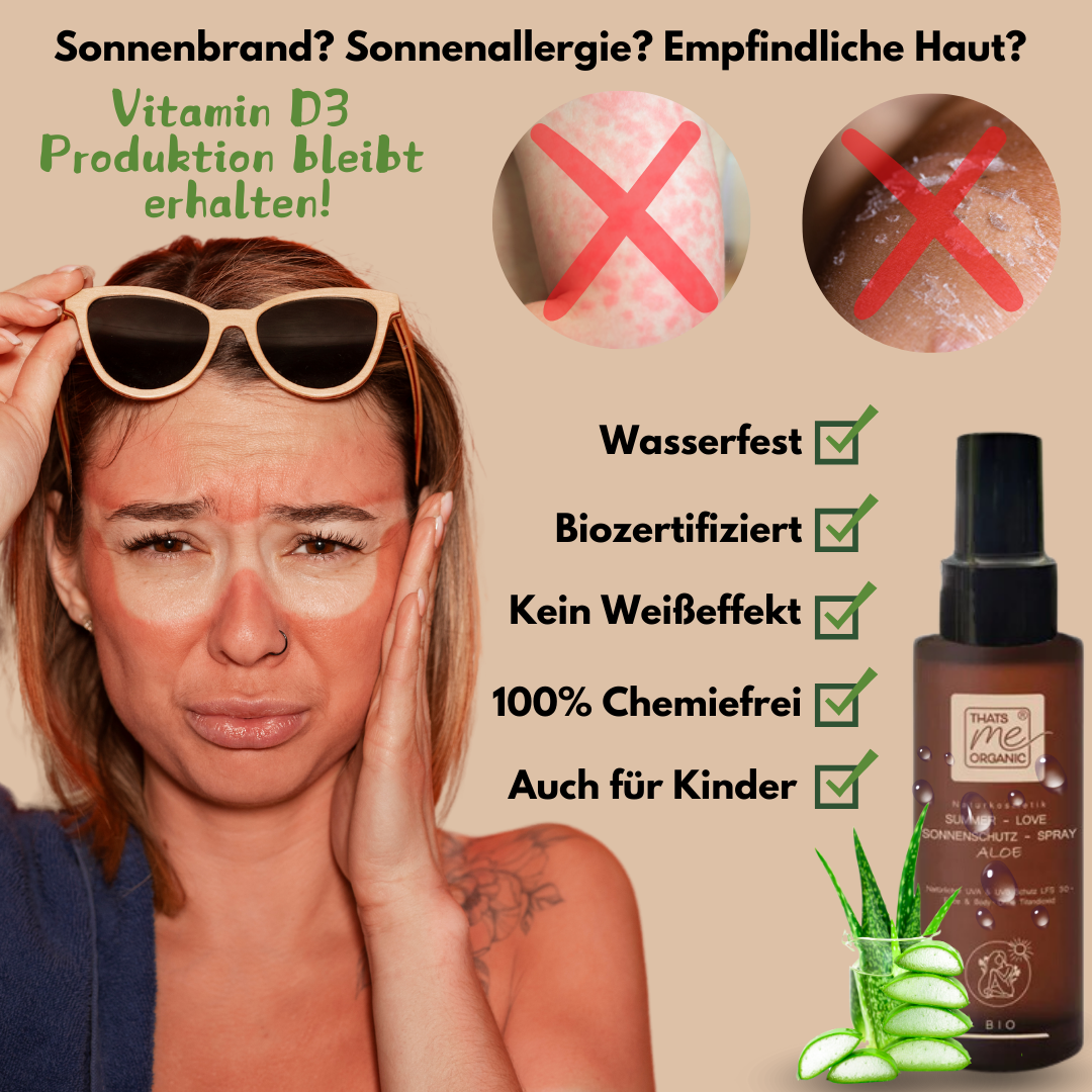 BIO-Sonnenschutz-Spray SUMMER-LOVE Aloe 100ml Naturkosmetik