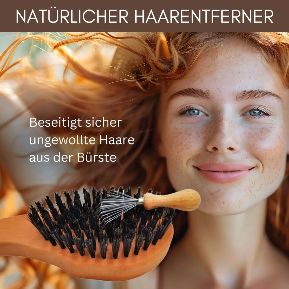 Profi-Bürsten-Reiniger "Kralle-Kalle" aus Buchenholz - der natürliche Haarentferner