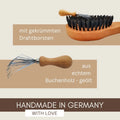 Profi-Bürsten-Reiniger "Kralle-Kalle" aus Buchenholz - der natürliche Haarentferner