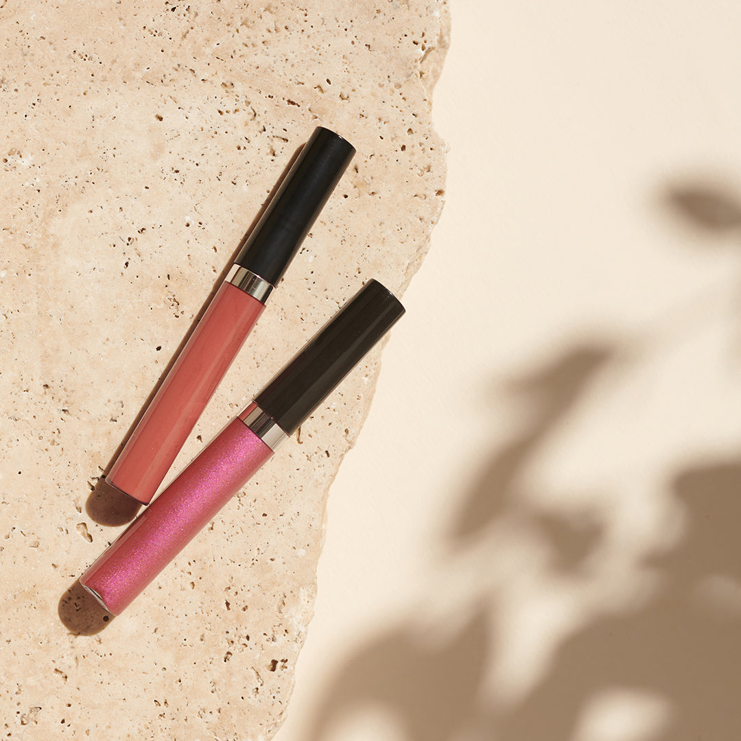 Bio-Lipgloss Shiny Pink + Shiny Nude – Pflegend, Deckend + Cruelty-Free | Naturkosmetik