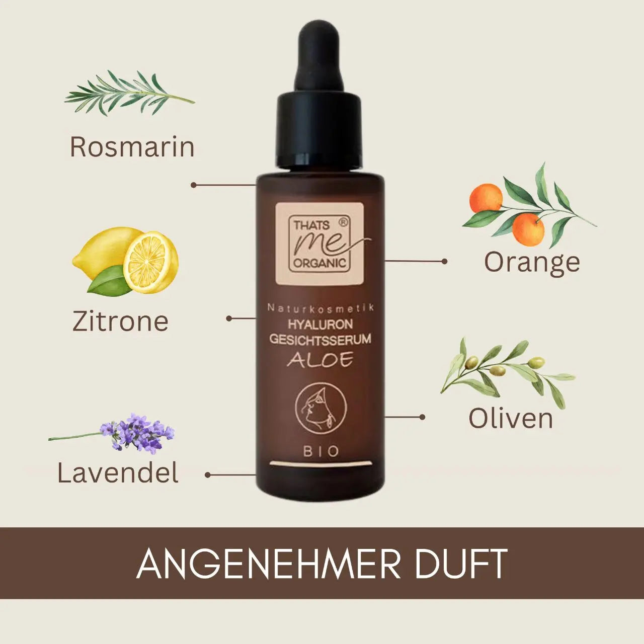 BIO-Hyaluron-Gesichtsserum Aloe - Anti Aging - glättend + straffend 30ml vegan