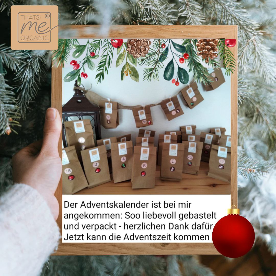 Ab jetzt vorbestellbar: Der Thats me organic Adventskalender - 24 tolle Überraschungen ♥ begrenzte Stückzahl