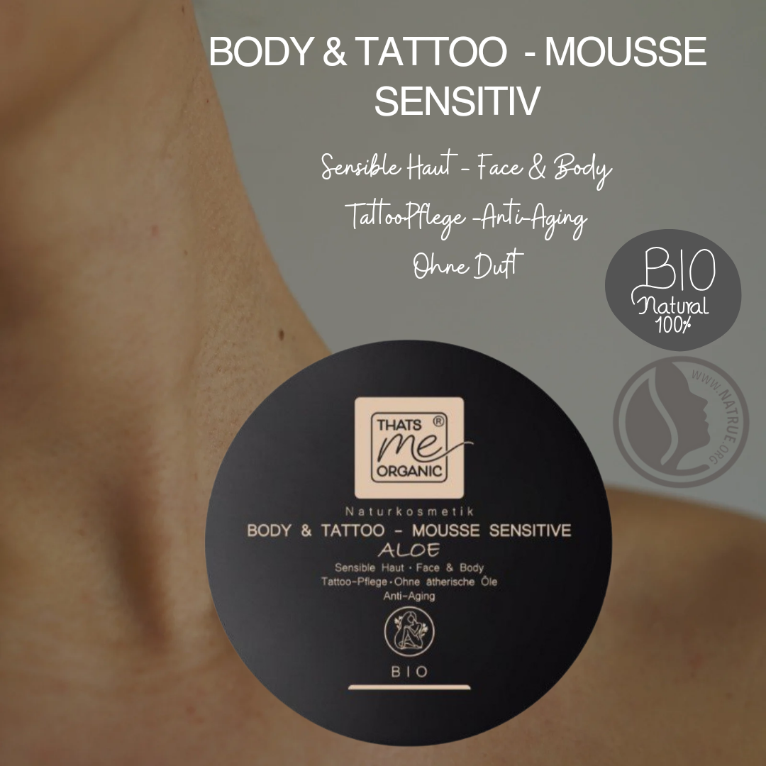 Mousse corpo e tatuaggio BIOLOGICA aloe sensibile con acido ialuronico 200ml cosmetici naturali