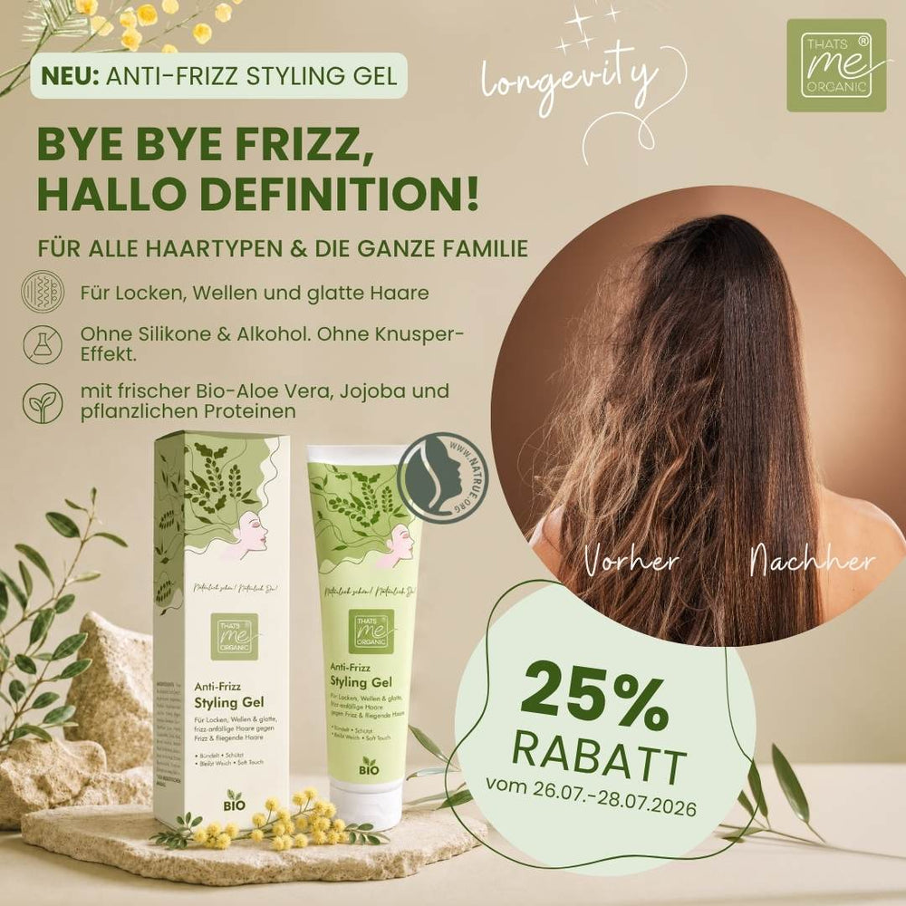 BIO Anti-Frizz Styling Gel „de Fritz“ – Definition & Frizz-Kontrolle