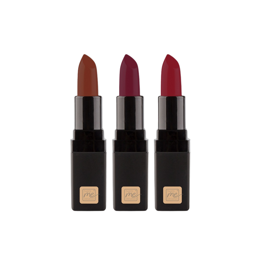 Luxury Bio Lippenstift ohne Titandioxid | 3 Nuancen