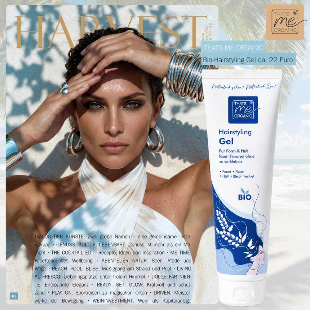 Unser Hairstyling-Gel Uschi ist in der Aktuellen Harvest (Magazin) zu sehen. 