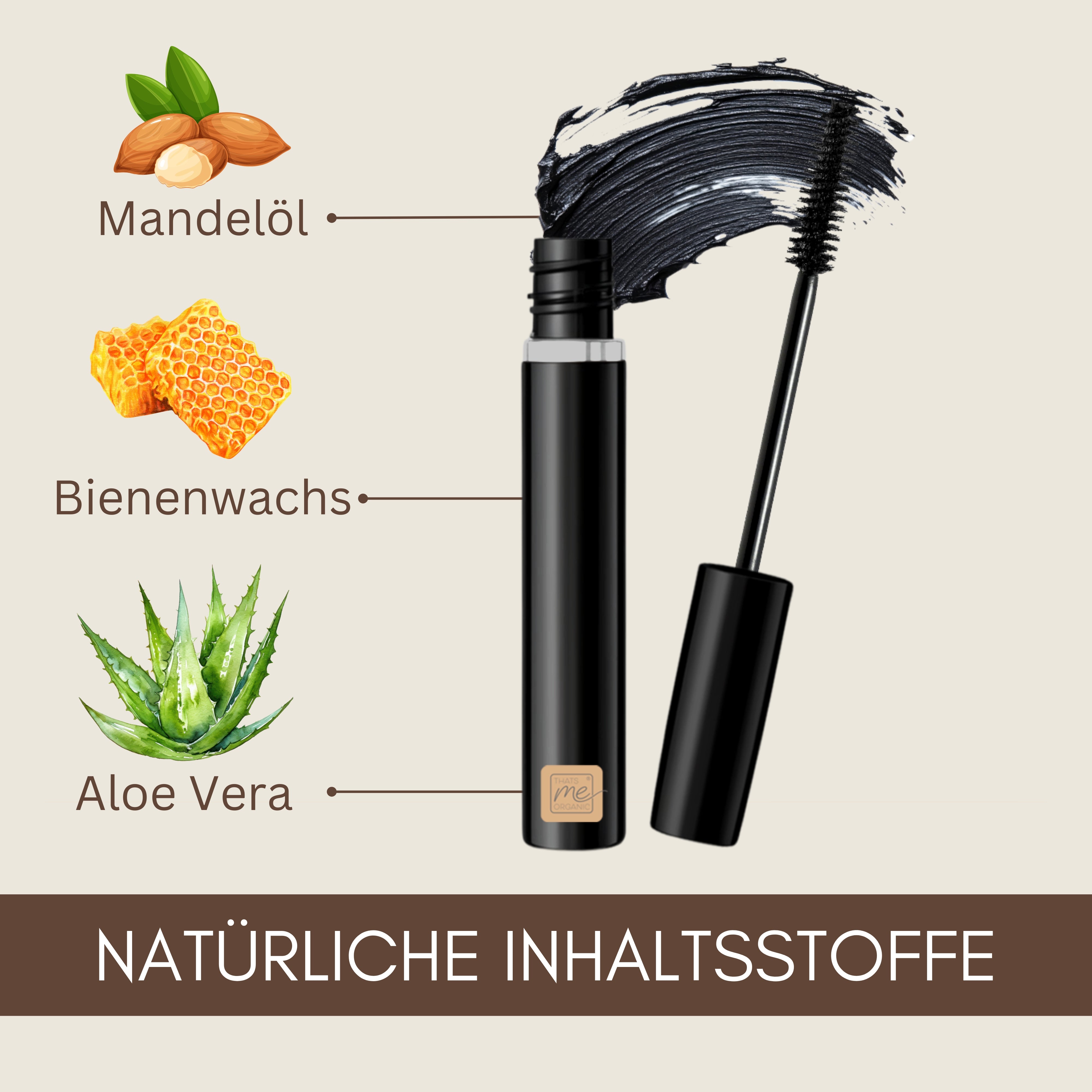 Bio-Mascara "Long Definition" für lange definierte Wimpern | Wimperntusche | Naturkosmetik