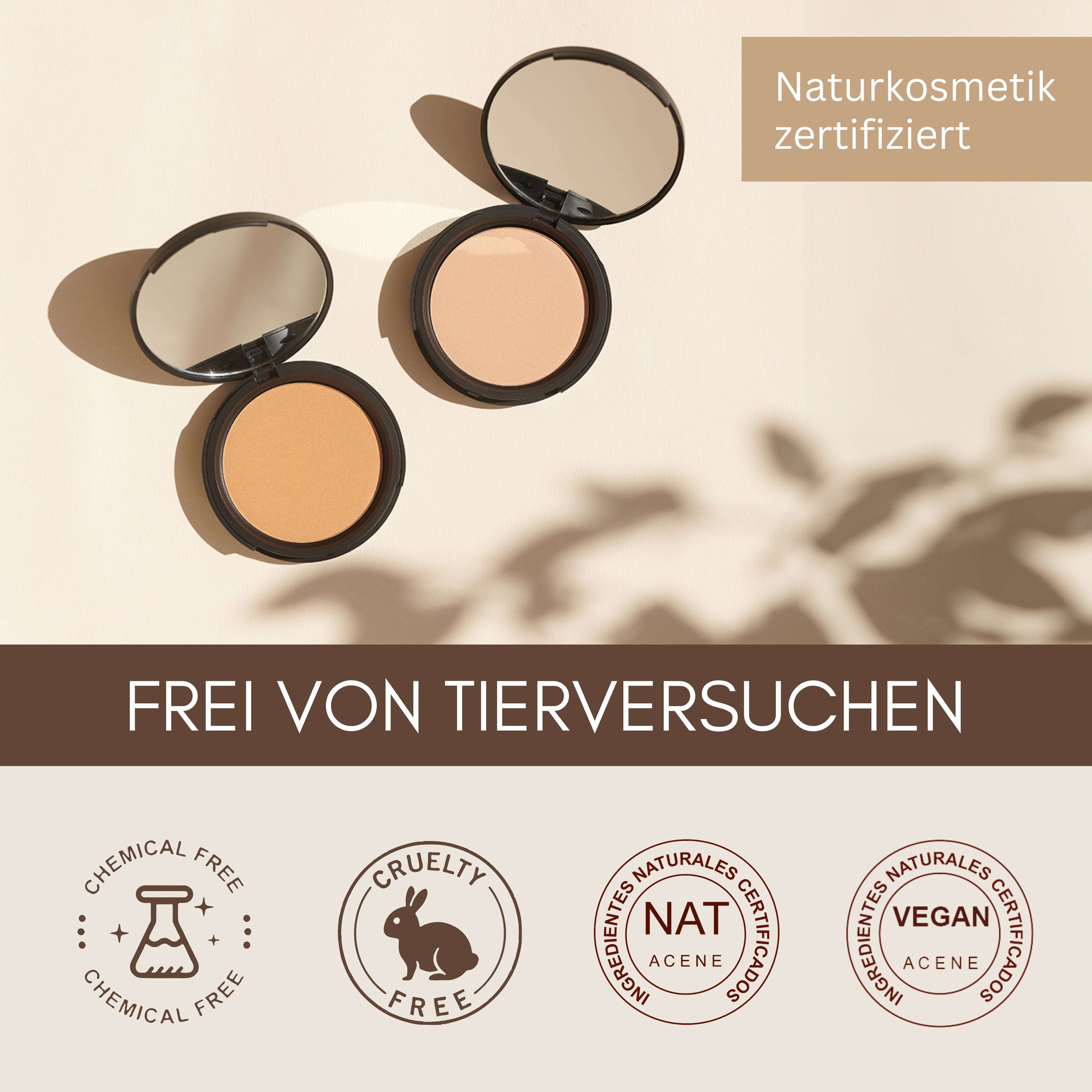 Powder von Thats me organic – mattierendes, vegan + chemiefreies Make-up für jeden Hauttyp