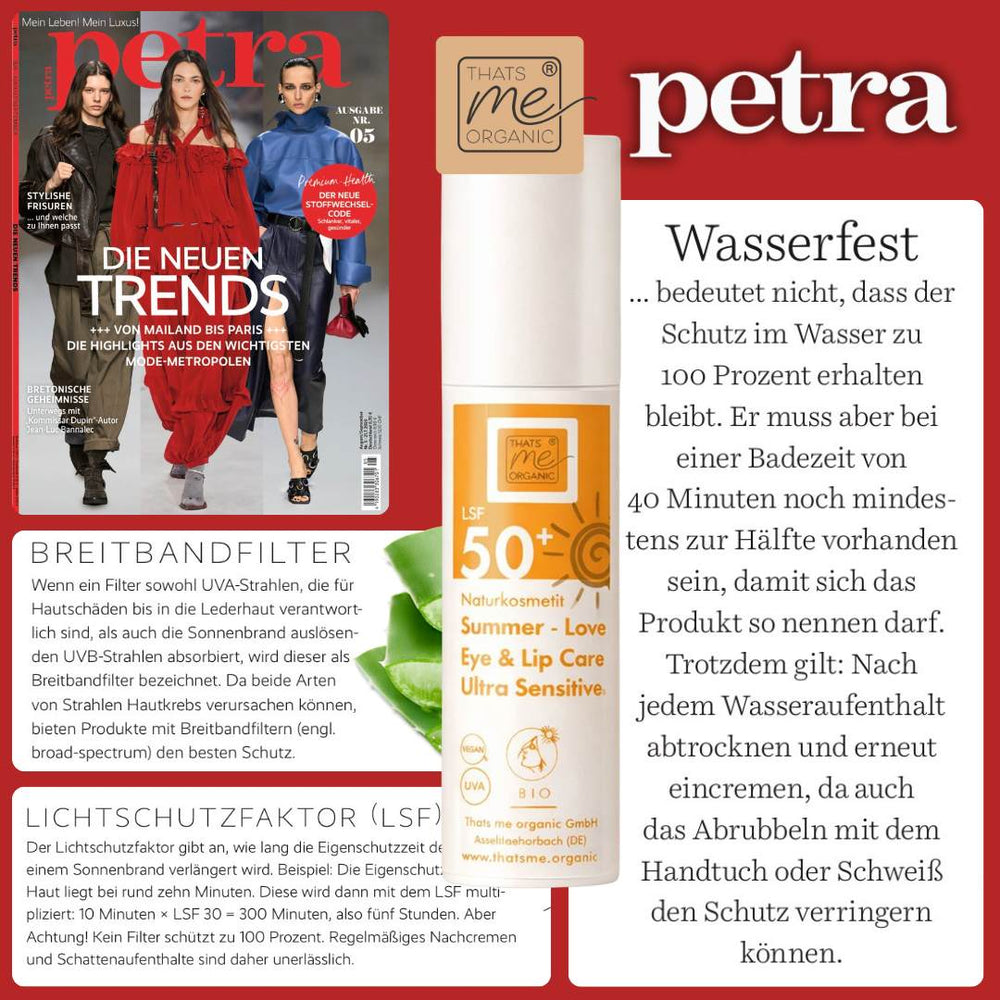 Bio-Summer Love Eye & Lip Care LSF 50+ | Mineralischer Sonnenschutz 15 ml