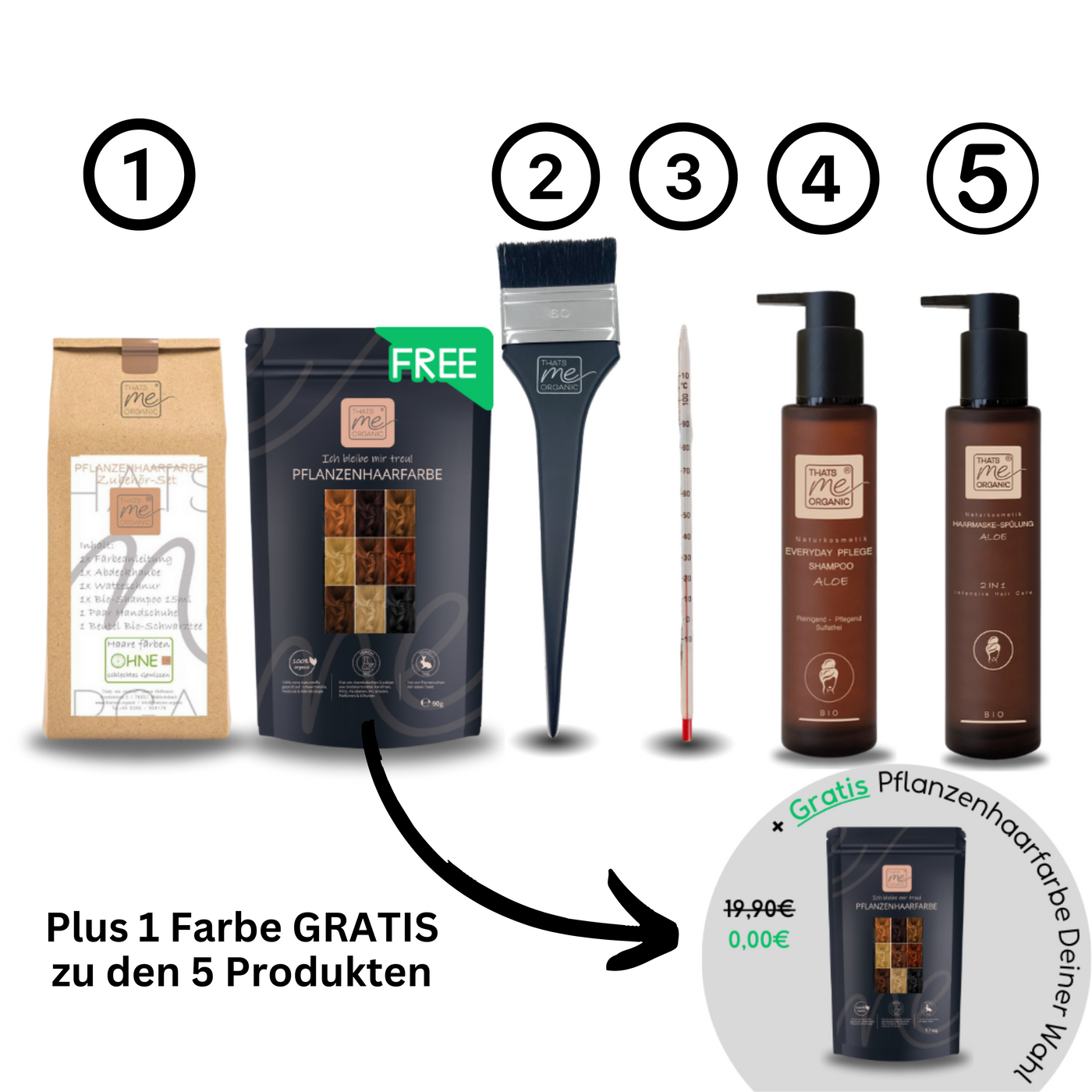 Weg von Chemie im Haar: Thats me Organic Umstieg Set 35% günstiger