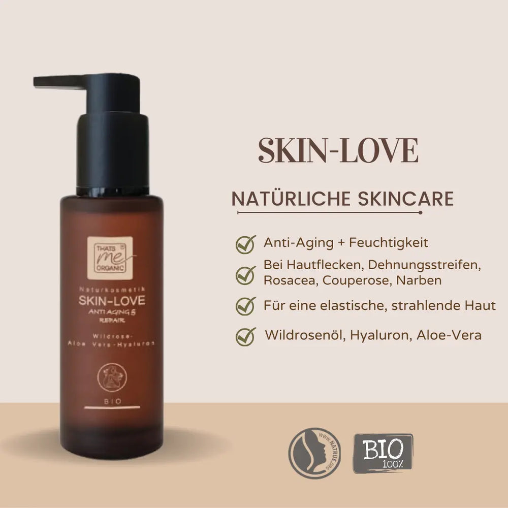 SKIN LOVE – Vielseitige Bio-Pflege mit Wildrose, Aloe & Hyaluron