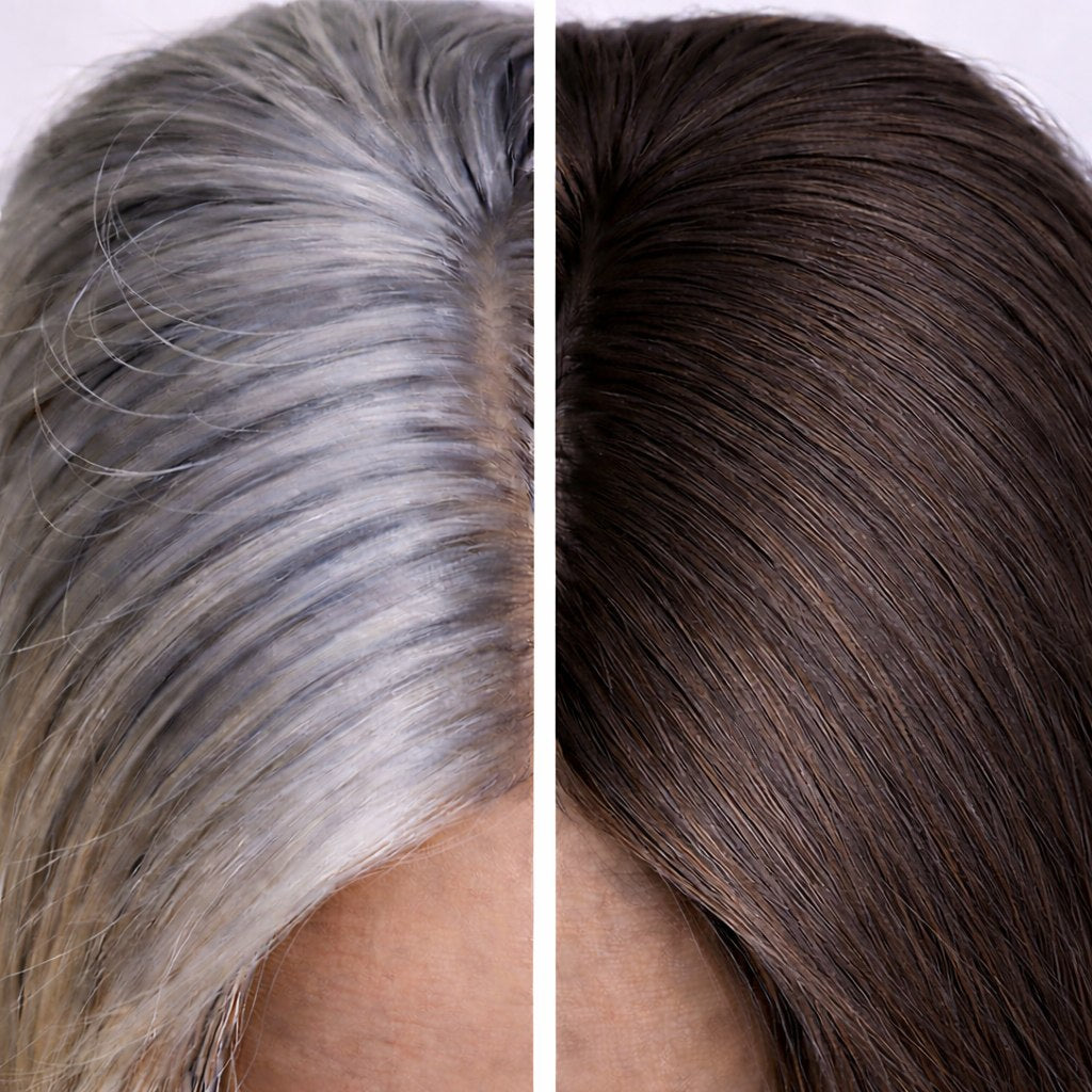 Profi-Pflanzenhaarfarbe kühles dunkles Mahagony-Braun "cool deep mahagony brown" 90g Nachfüllpack