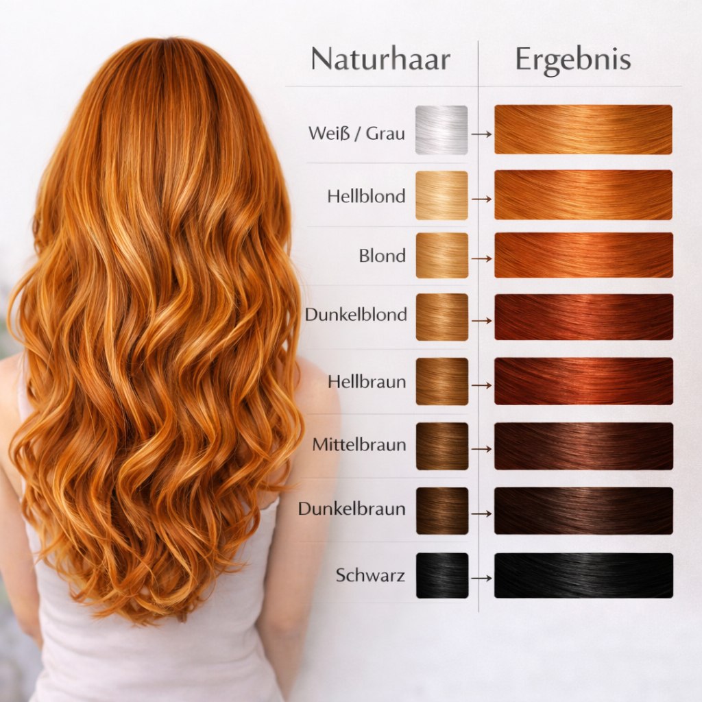Profi-Pflanzenhaarfarbe "warmes rotes Henna pur - warm pure henna red"  90g Nachfüllpack