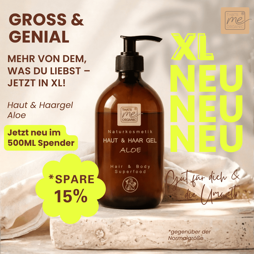 BIO-Aloe Vera Gel 2in1 Hair + Body Superfood XL 500ml Naturkosmetik