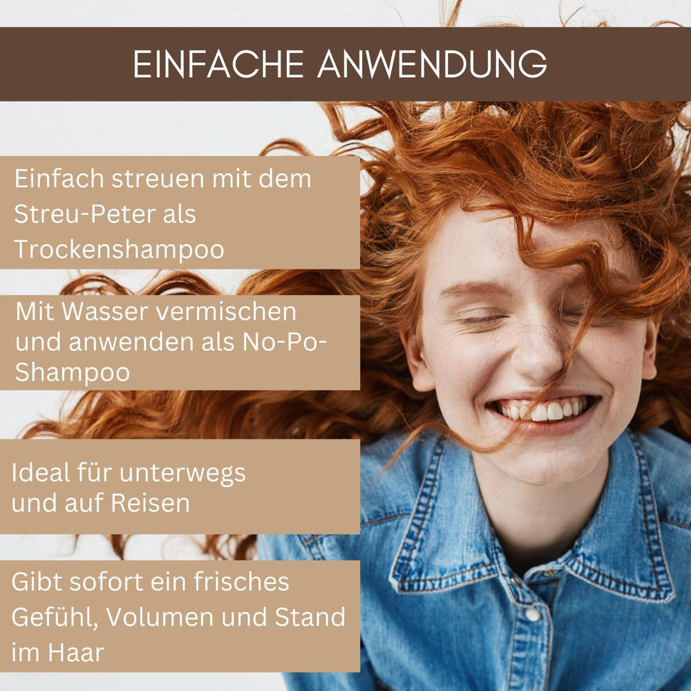 SPAR-SET BIO Volumen-Wunder: No Poo - Trockenshampoo + "Streu-Peter"