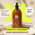 Entdecken Sie die neue XL-Flasche von Thats me organic® Bio-Hand & Body Wash Aloe und sparen Sie 30%. Genießen Sie die Naturkosmetik-Pflege für Ihre Hände und Ihren Körper!.