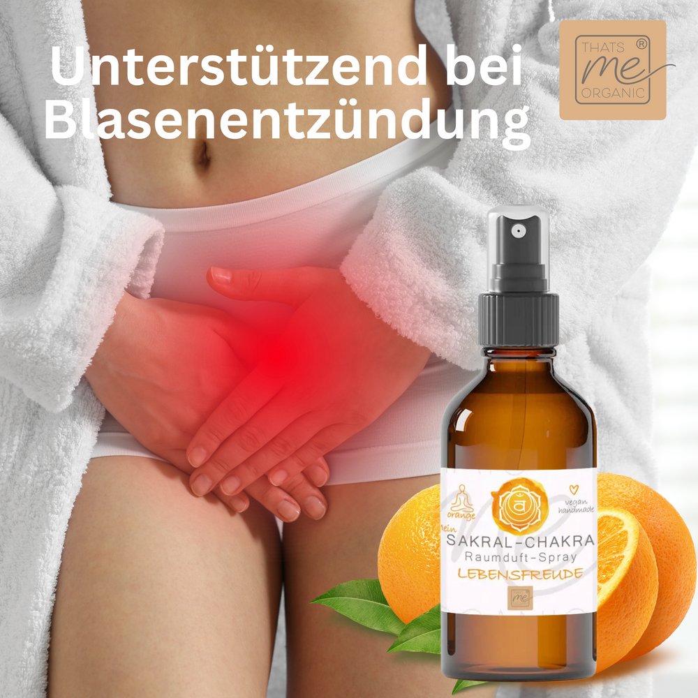 Bio-SAKRAL-CHAKRA Aromatherapie Aura-, Raumduft-, Yoga- & Meditationsspray LEBENSFREUDE (orange)