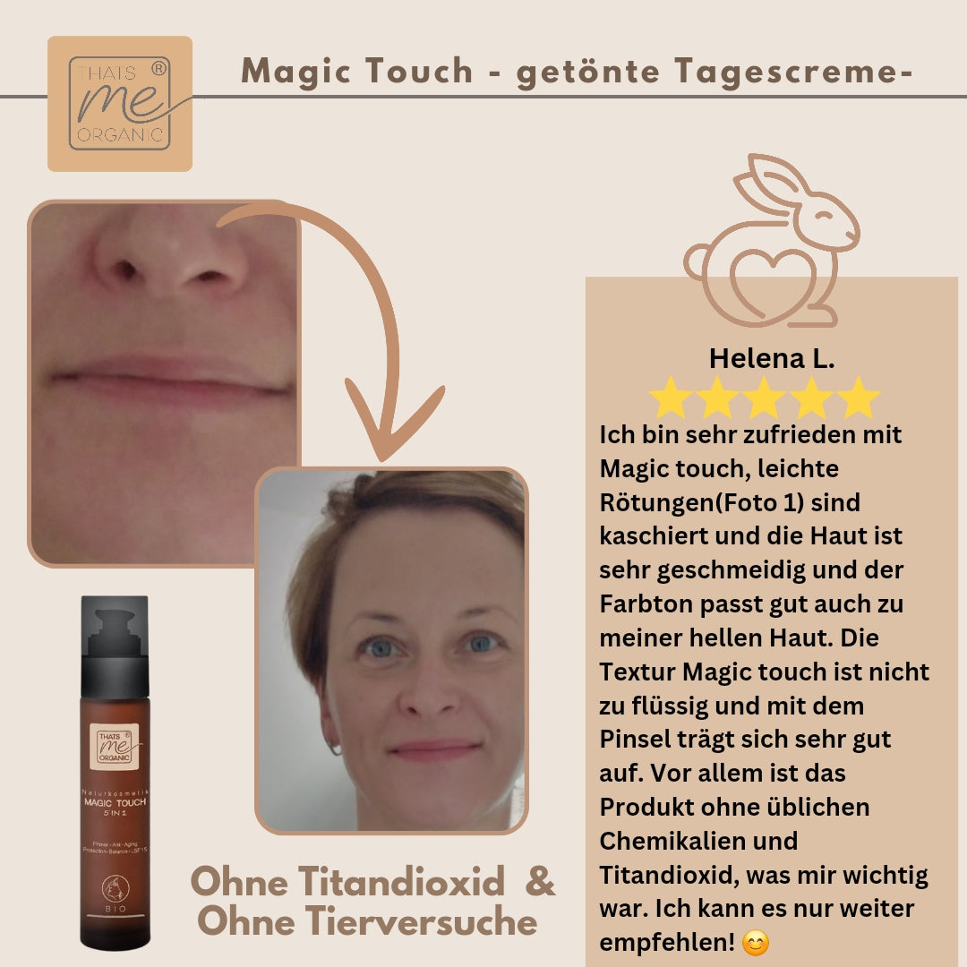 Magic-Touch getönte BIO-Tagescreme Slow Aging 50ml im Glas vegan Bio-Naturkosmetik