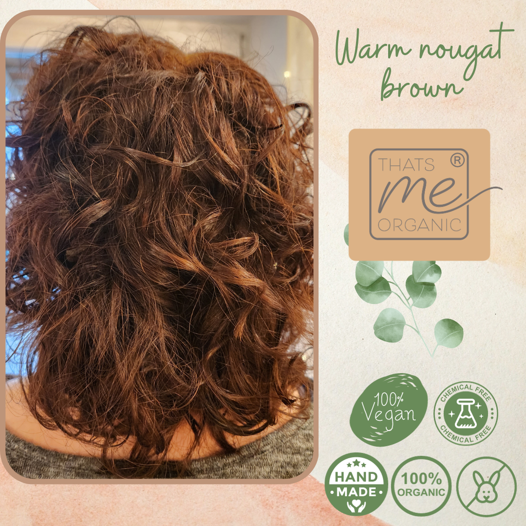 Professional plant hair color warm nougat brown "warm nougat brown" 90g refill pack