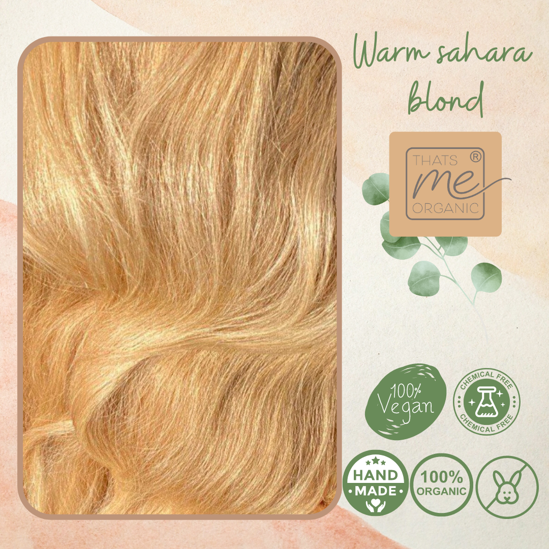 Professional plant hair color warm Sahara blonde "warm Sahara blonde" 90g refill pack