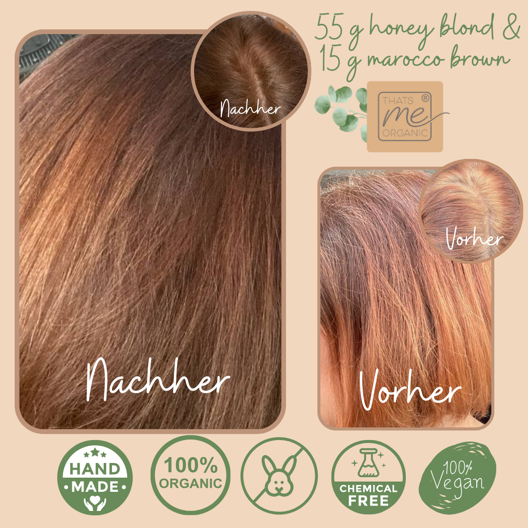 Professional plant hair color SET warm honey blonde "warm honey blonde" 