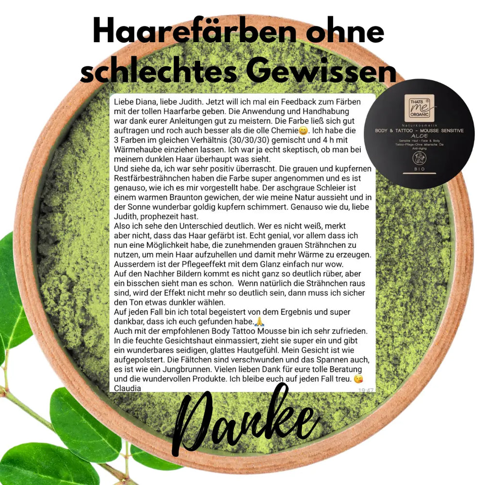BIO-Body + Tattoo-Mousse sensitive Körperbutter Aloe mit Hyaluron 200ml Naturkosmetik