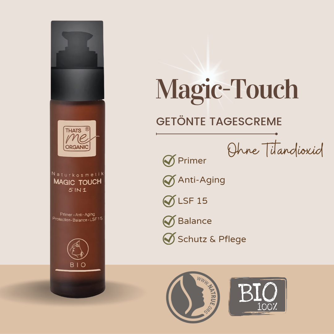 Magic-Touch getönte BIO-Tagescreme Slow Aging 50ml im Glas vegan Bio-Naturkosmetik