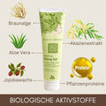 BIO Anti-Frizz Styling Gel mit Aloe Vera, Braunalge, Akazienextrakt, Jojobawachs und Pflanzenproteinen für gepflegtes Haar.