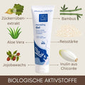 BIO Hairstyling Gel mit Aloe Vera, Zuckerrübenextrakt, Bambus, Reisstärke, Inulin aus Chicorée und Jojobawachs für natürlich gepflegtes Haar.