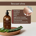 Bio Hand and Body Lotion Aloe ohne Parabene, Paraffine, Silikone, PEGs und künstliche Duftstoffe.
