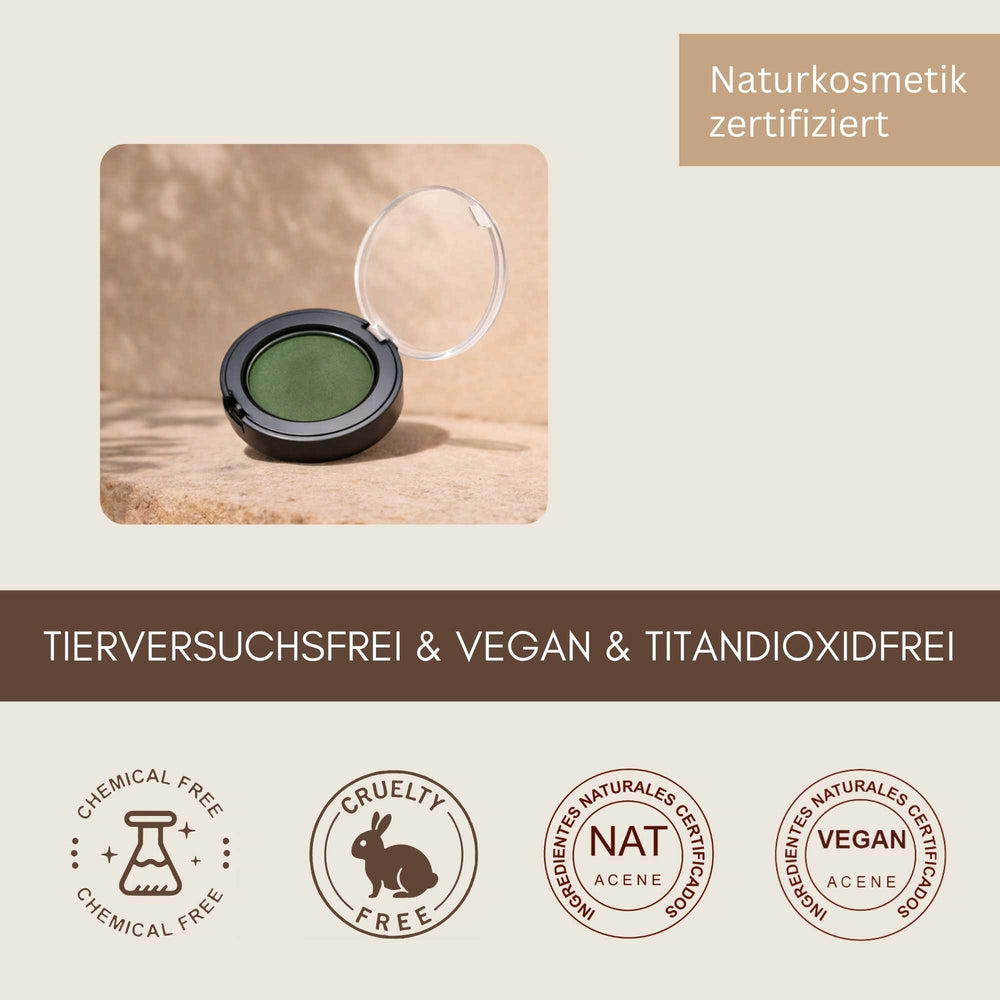 Bio Einzel Lidschatten Green Paradise mit Naturkosmetik Zertifizierung, vegan und tierversuchsfrei