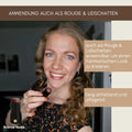 Anwendung des 3-in-1 Lippenstifts Bronze Nude als Lippenstift, Rouge und Creme-Lidschatten für einen harmonischen Look