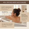 Frau entspannt in der Badewanne beim basischen Baderitual mit Chill My Base