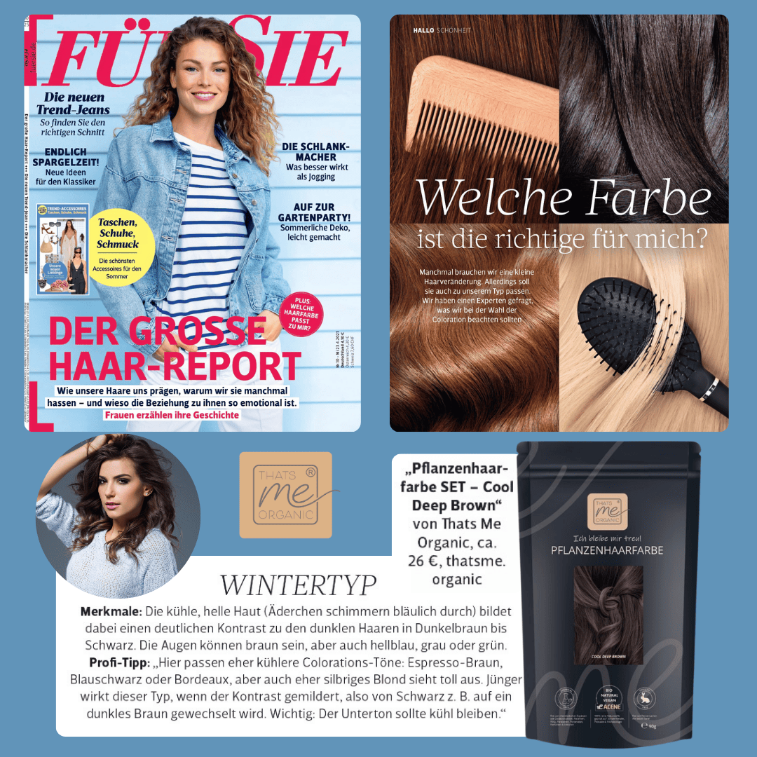 Profi-Pflanzenhaarfarbe SET kühles dunkles Braun "cool deep brown"