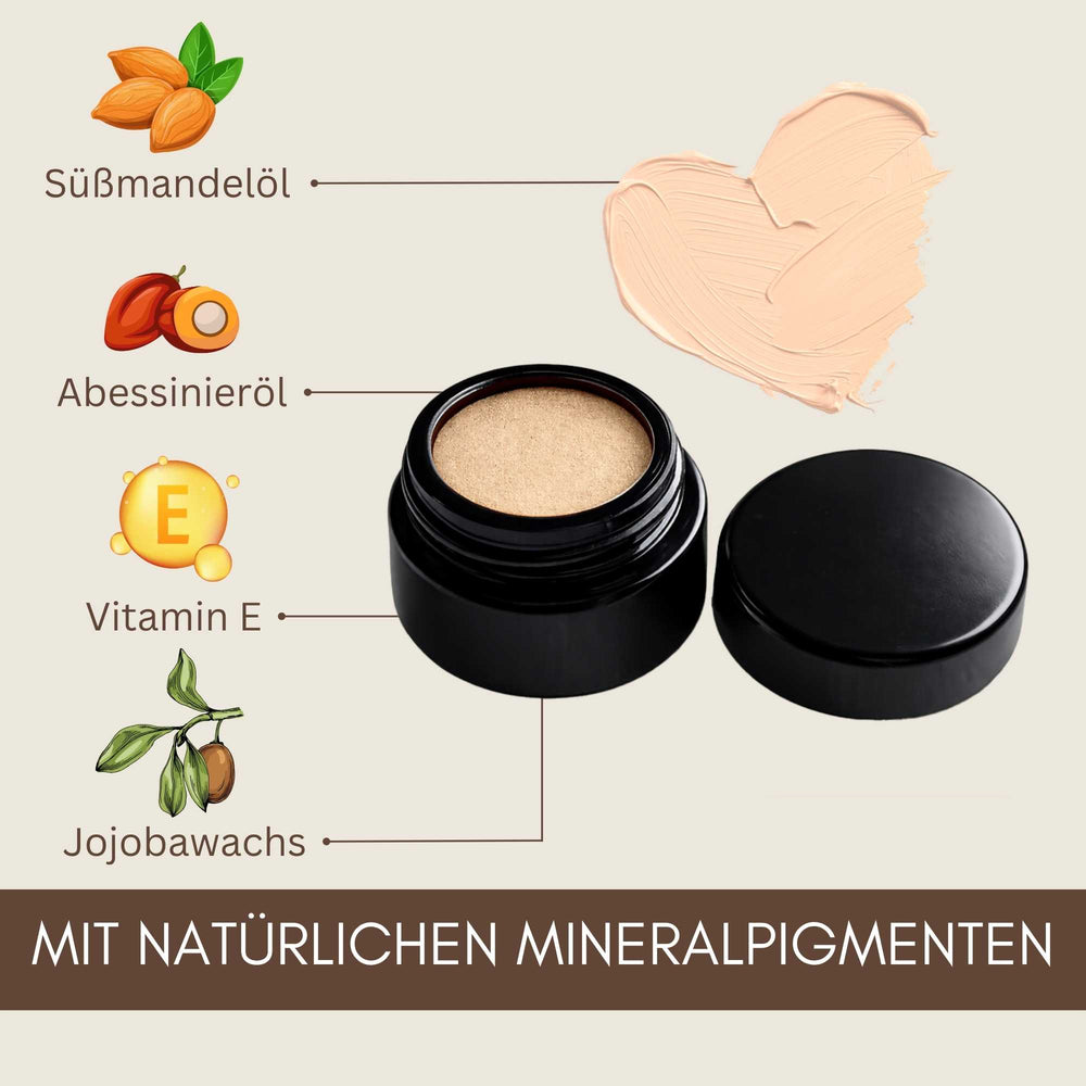 Silky Cover Cream Porcelain mit Süßmandelöl, Abessinieröl, Vitamin E und Jojobawachs