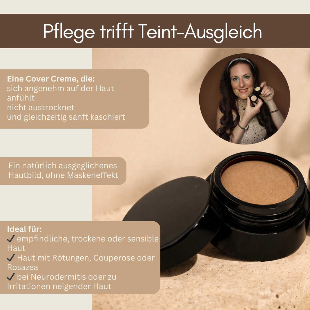 Silky Cover Cream Sand für sensible Haut mit natürlichem Hautbild ohne Maskeneffekt