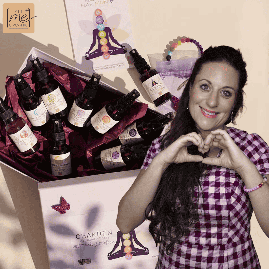 SET My CHAKREN room fragrance spray in a gift box with chakra gemstone bracelet 