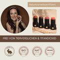 Bio-zertifizierter 3-in-1 Lippenstift Golden Sienna, vegan, tierversuchsfrei und ohne Titandioxid