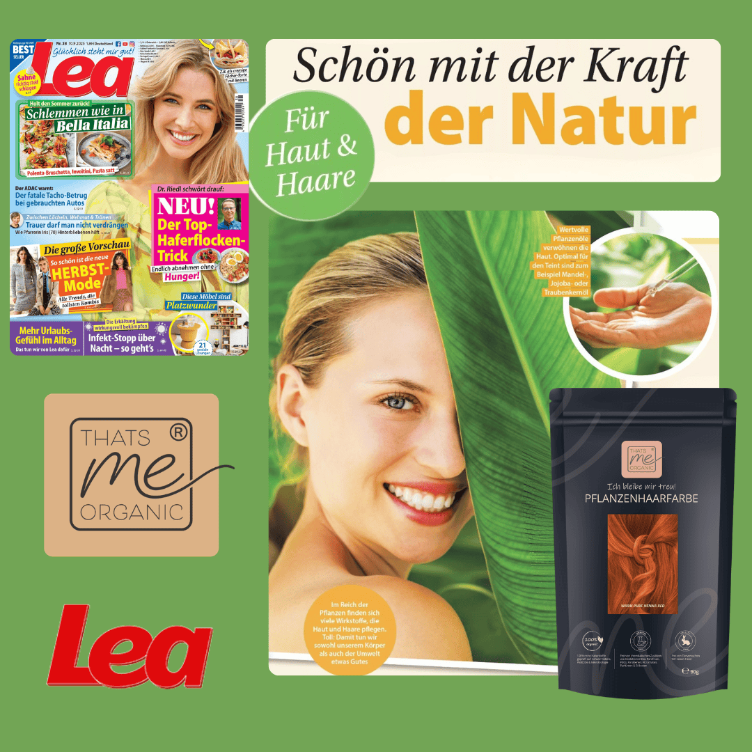 Profi-Pflanzenhaarfarbe SET "warmes rotes Henna pur - warm pure henna red"