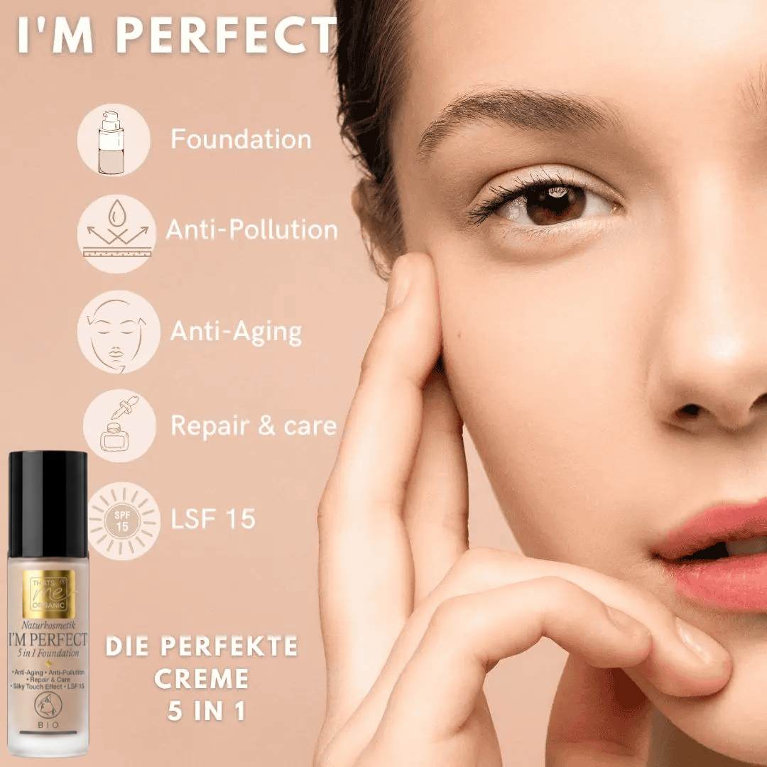 I’M PERFECT 5in1 Foundation Serum – Bio-Naturkosmetik ohne Titandioxid