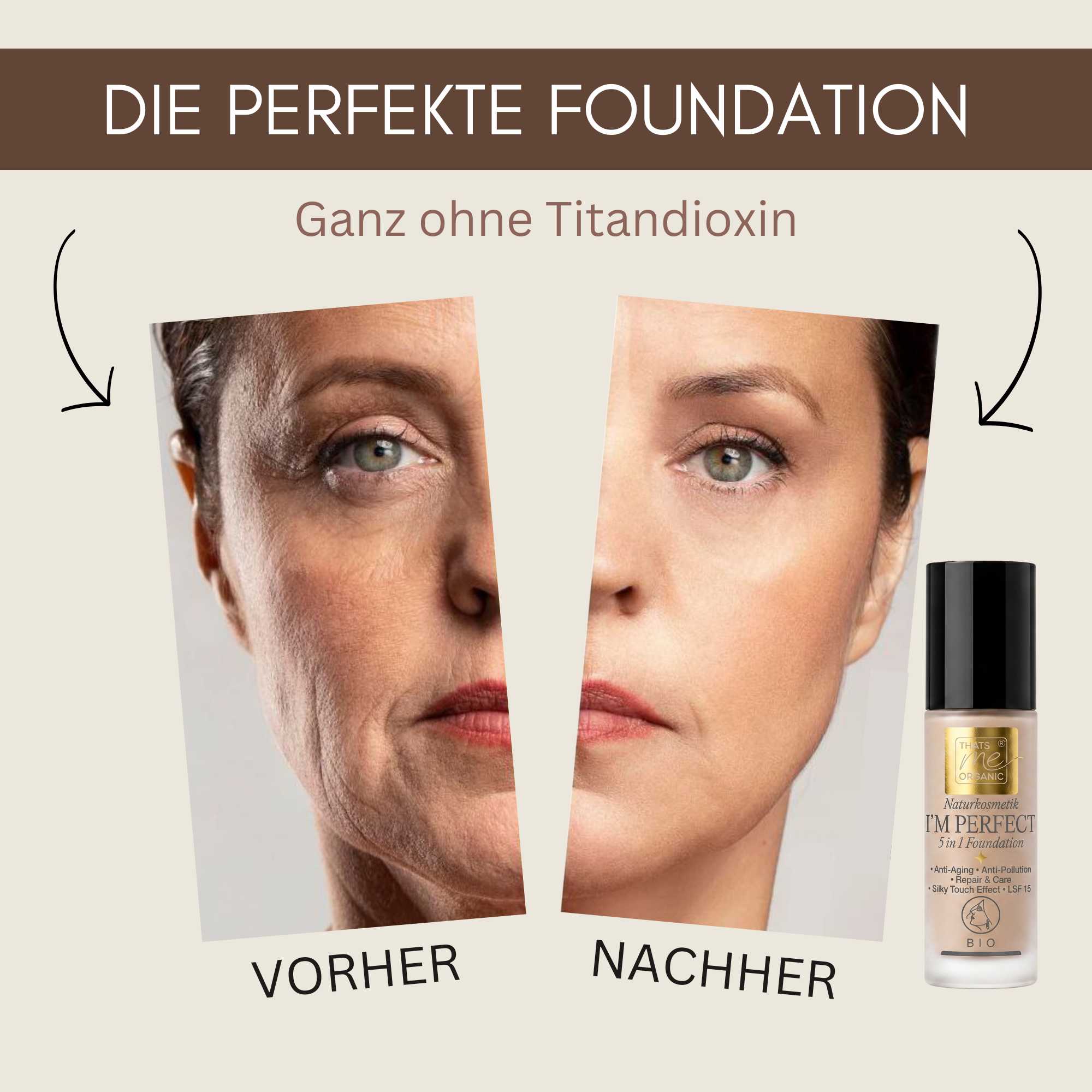 I’M PERFECT 5in1 Foundation Serum – Bio-Naturkosmetik ohne Titandioxid