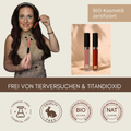 Diana mit den Biozertifizierten & Tierversuchsfreien Lipglossen